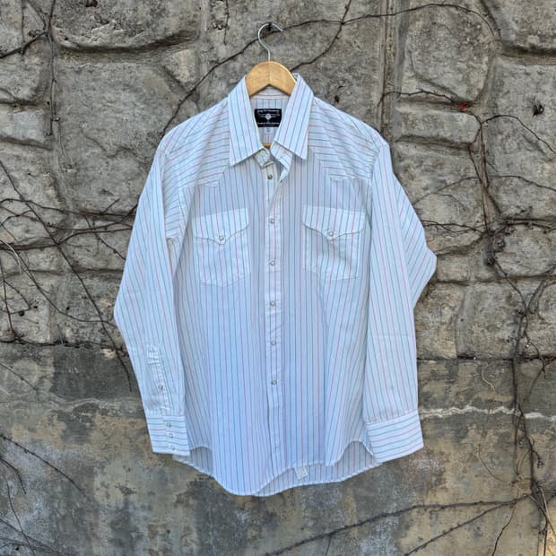 80s flying R ranchwear 빈티지 웨스턴 셔츠