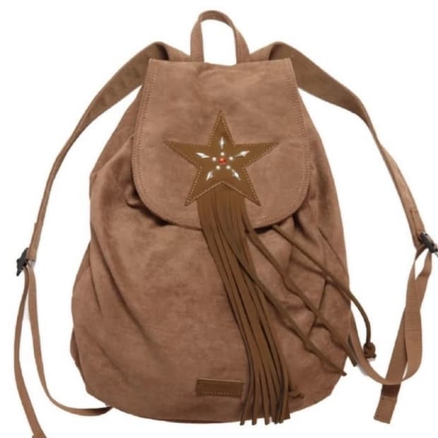 플리즈 프로젝트 웨스턴 스웨이드 백팩