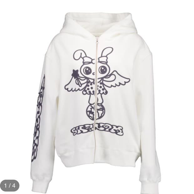 MOLA HOOD ZIP-UP WHITE 