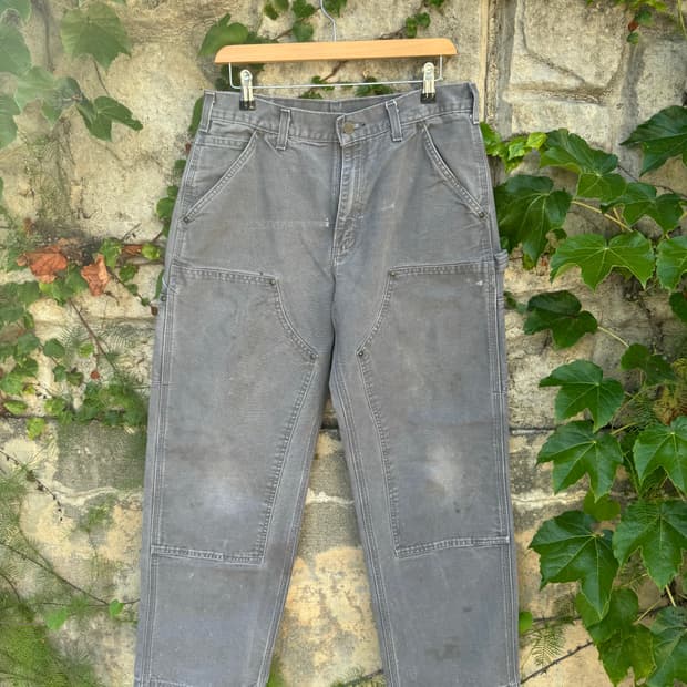 칼하트 b136 gvl distressed 더블니 워크 팬츠 32