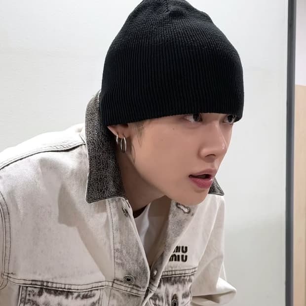 투바투 연준맛 검정 비니 판매