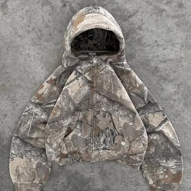 akimbo 아캄보 리얼트리 후드집업 s