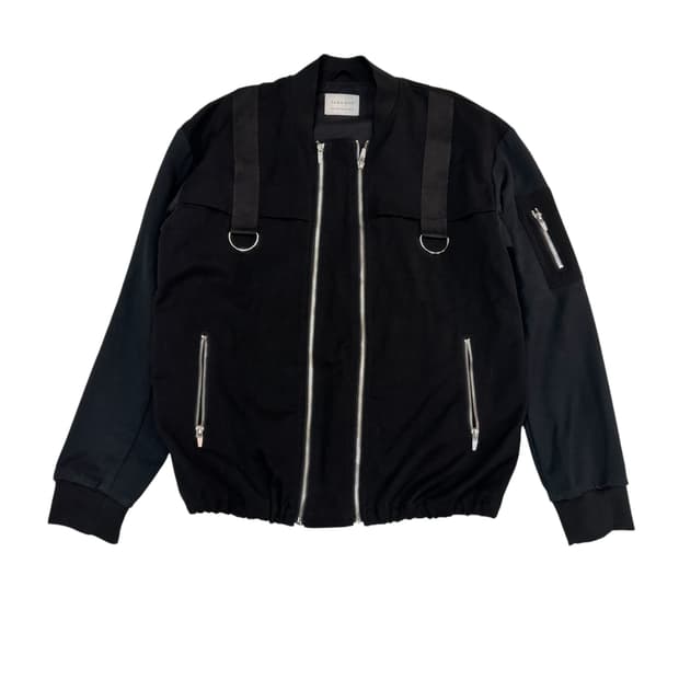 자라 블랙 테크웨어 봄버 자켓