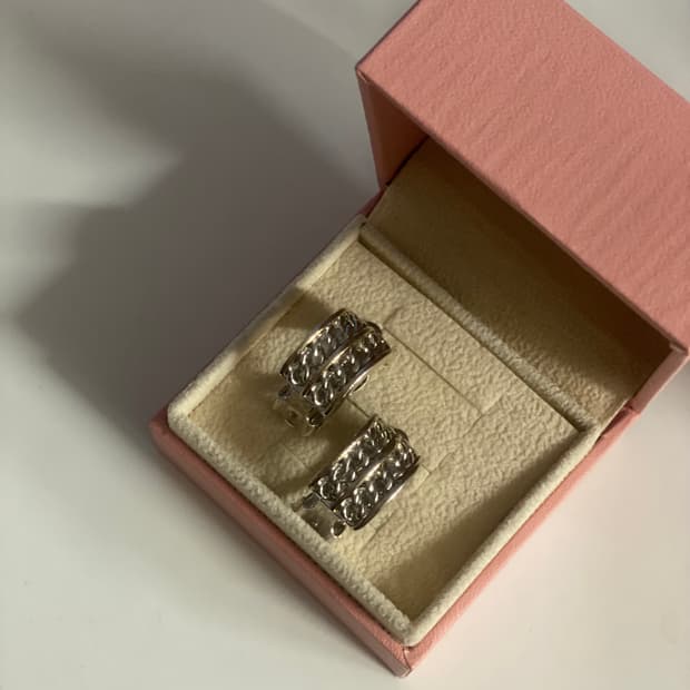 일본 빈티지 꼬임 이어링 귀걸이 귀찌형