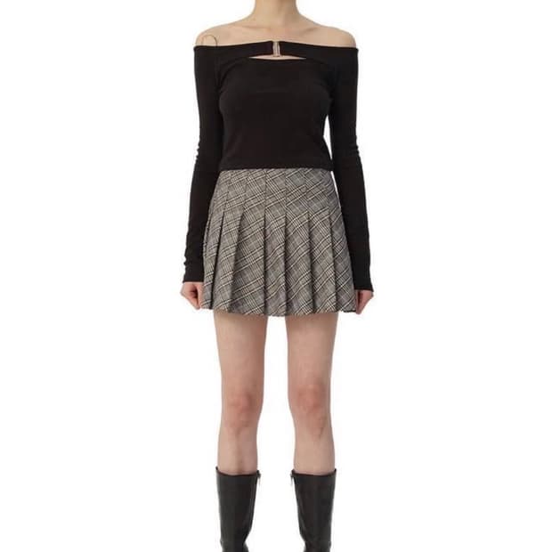 Curetty Pleats skirt 큐리티 플리츠 미니 스커트 