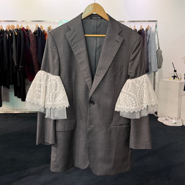 [50] 리메이크 커스텀 레이스 블레이저 자켓