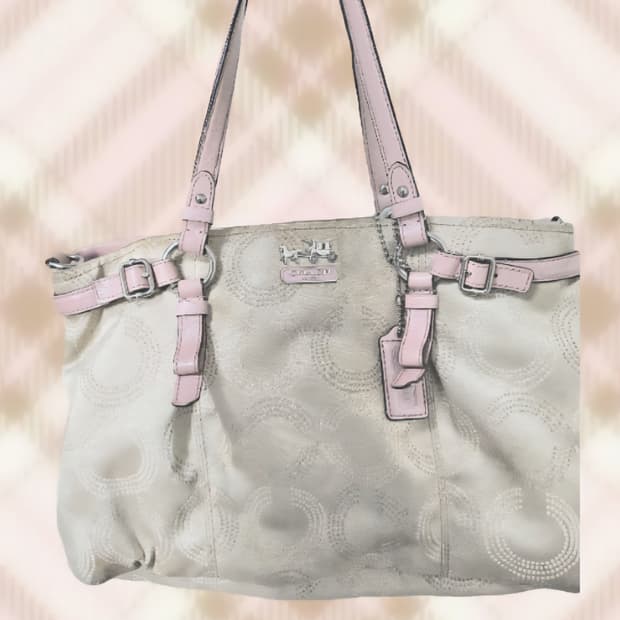 코치 핑크 숄더백