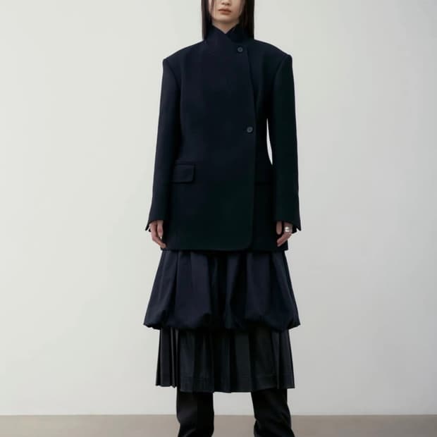 로우클래식 24fw slim fit wool coat