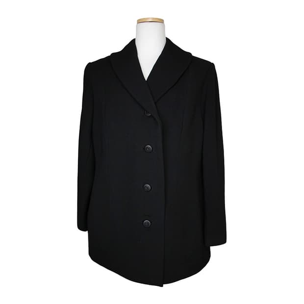 아이그너 블랙 카멜울 혼방 자켓 66