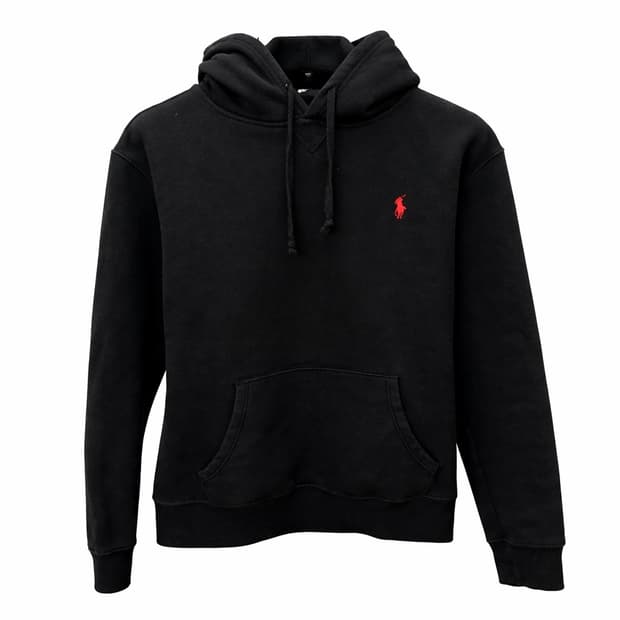 폴로 랄프로렌 블랙 후드티 M