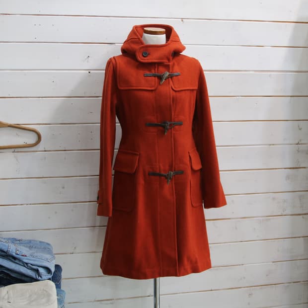 AIE 울 후드 더플 코트 (여성용 S)