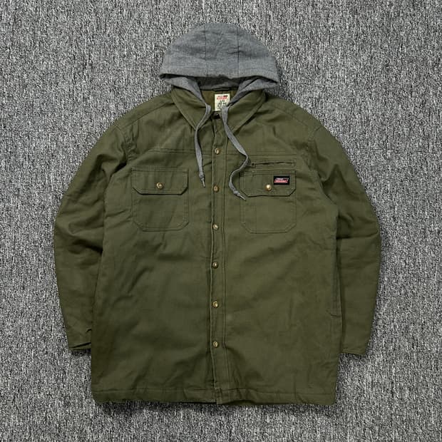 디키즈 투포켓 카키 레이어드 워크자켓 L  