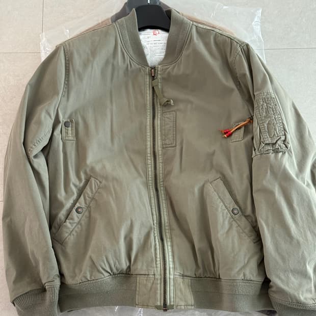 블랙아웃 ma-1 올리브 L