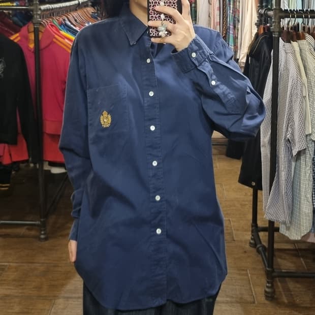 [Hi] polo 폴로 긴팔 셔츠 네이비