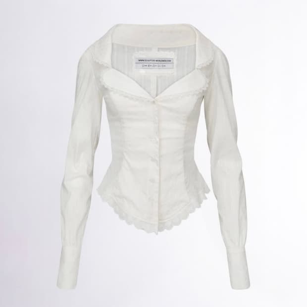 스컬프터 클로버 블라우스