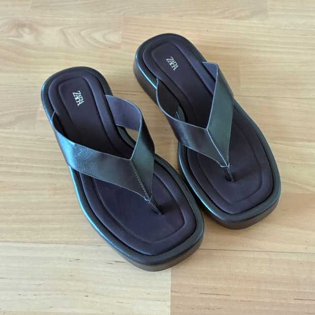 자라 더로우맛 샌들 쪼리 슬리퍼