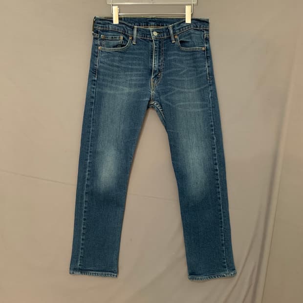 32인치 리바이스 513 스판 밴딩 워싱 데님 청바지