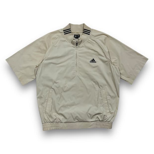 아디다스 골프웨어 하프넥 반팔 아노락