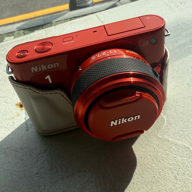★☆희귀매물★☆오렌지디카 미러리스 | 니콘 Nikon 1 J2 오렌지