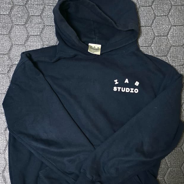 IAB 아이앱스튜디오 셋업 후드 트레이닝세트 상하 L 네이비