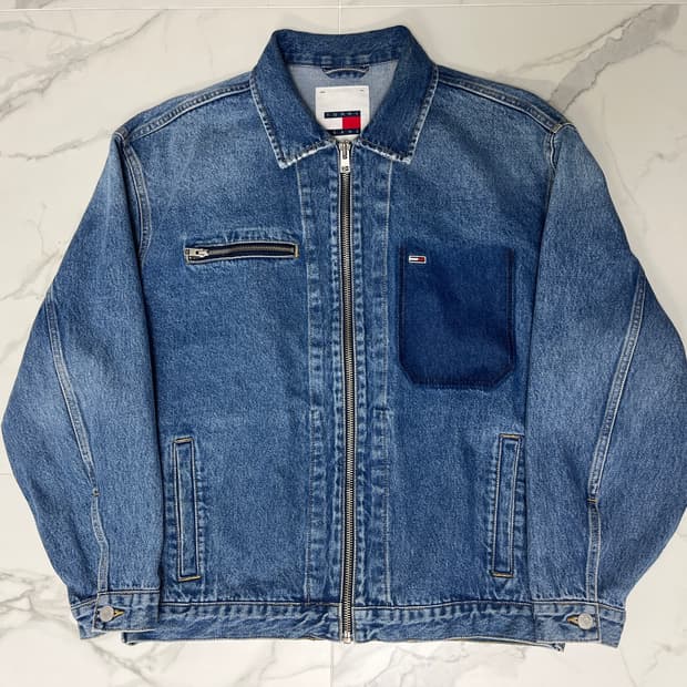 타미 할피거 Tommy Jeans 데님 자켓 청자켓