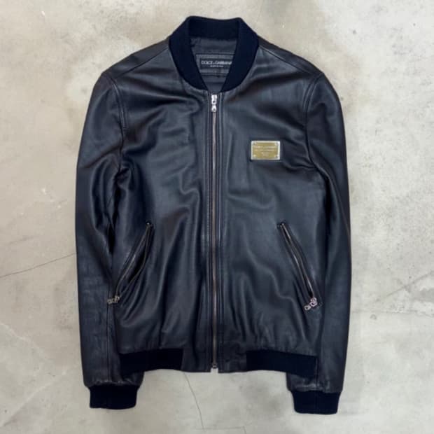 [46] Dolce & Gabbana Leather Jacket