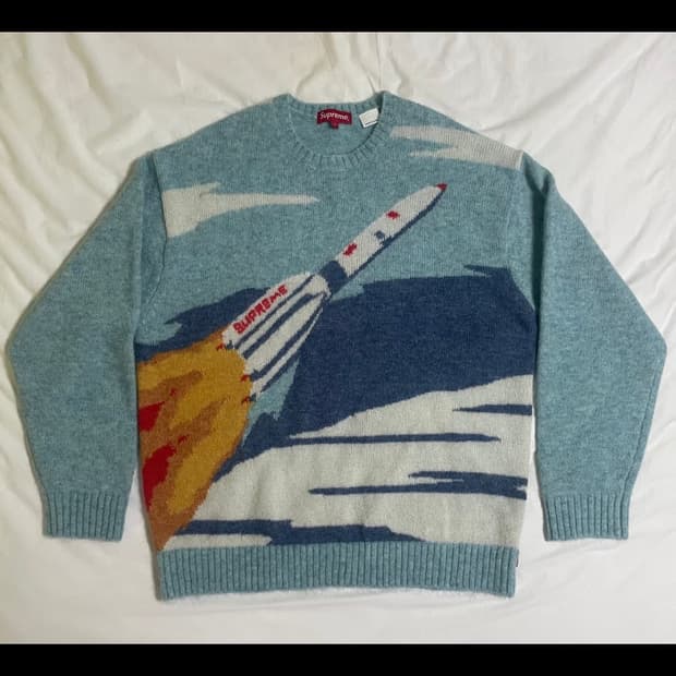 (구매) 슈프림 로켓 스웨터 블루