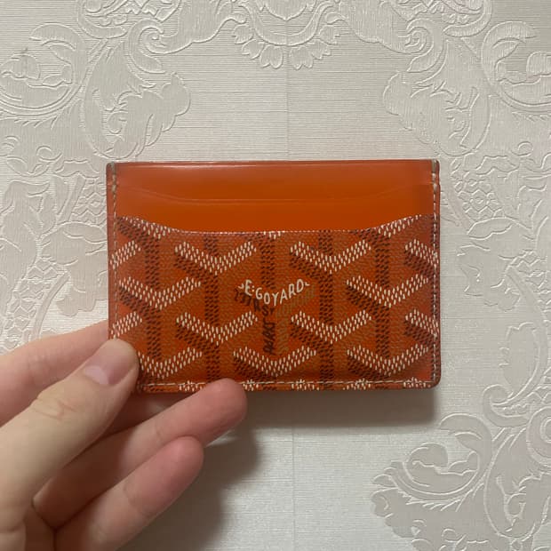 고야드 카드지갑 오렌지