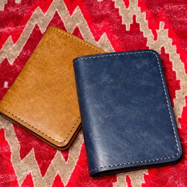 소가죽 패티나 카드지갑 