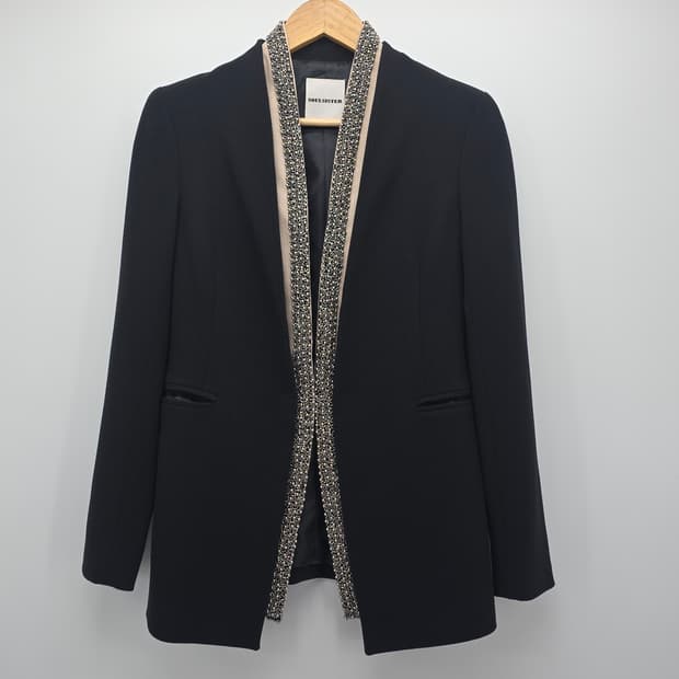 SOULSISTER 블랙 스톤 장식 자켓 S