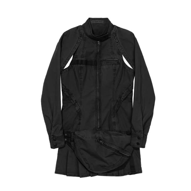 Convertible Dress w / Waist Bag Black
