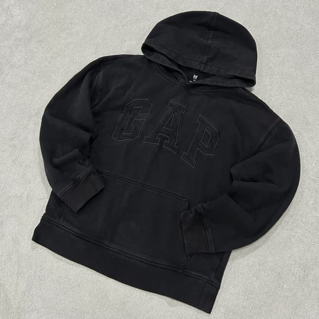 GAP 블랙 후드티 2XL