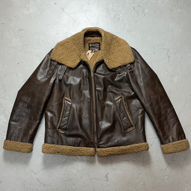 70’s 빈티지 시어스 무스탕 B3 자켓 빈티지 레더 자켓