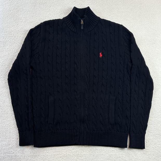 폴로 니트집업