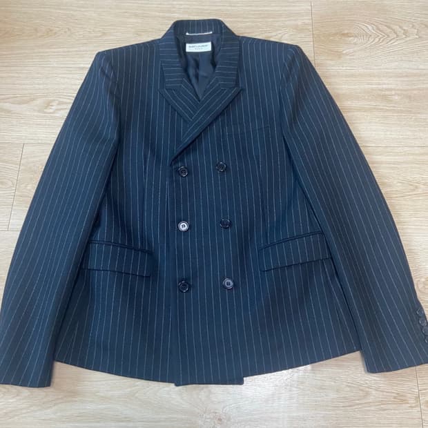생로랑 FW19 핀스트라이프 블레이저 자켓