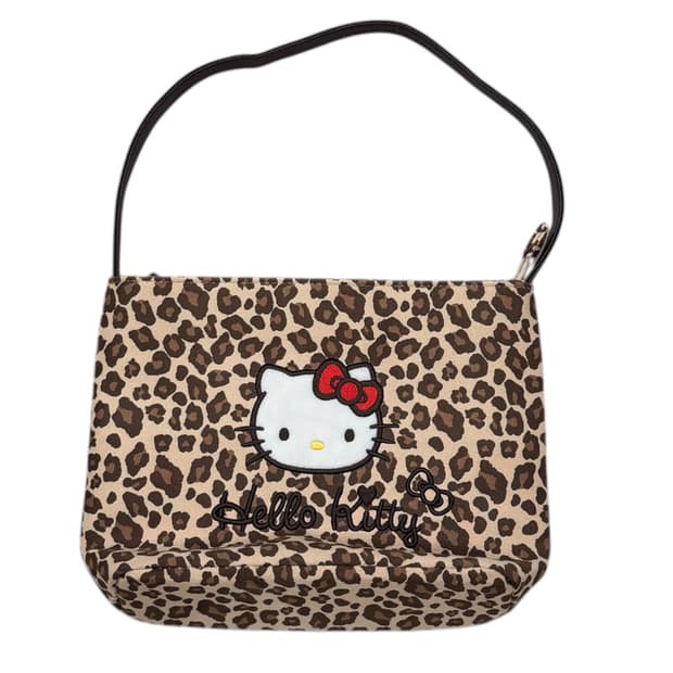 헬로키티 레오파드 호피 무늬 숄더백 가방