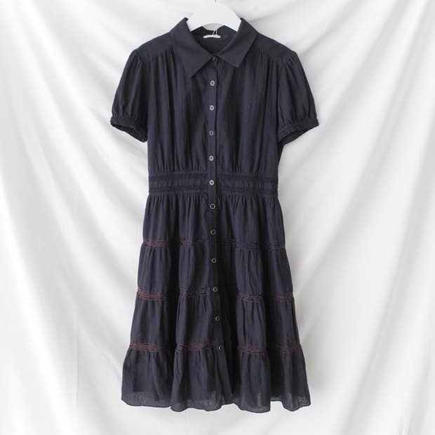 lace button half one-piece