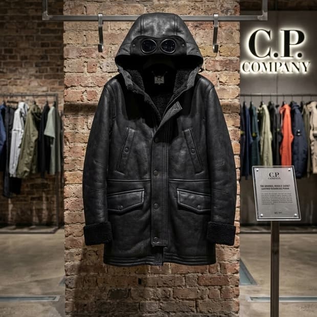 CP컴퍼니 고글 쉐어링 리얼 무스탕 (FGF 수입정품)