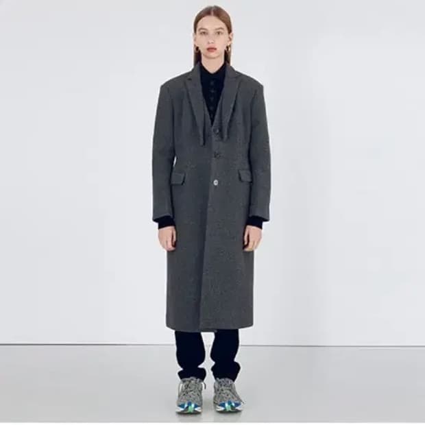 분더캄머 울 싱글 코트 (차콜/S)