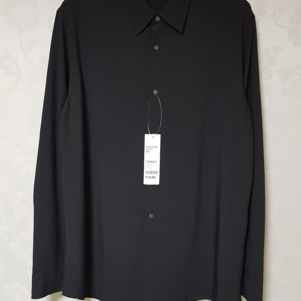 에잇세컨즈 솔리드 긴팔 셔츠 남방(110)