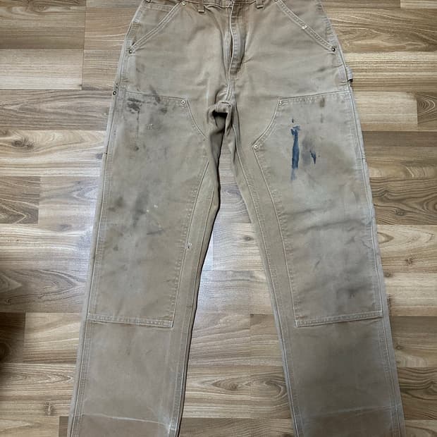 칼하트 더블니 브라운 30x32