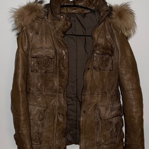 양가죽 퍼 아우터