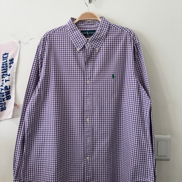 454. 폴로 체크 셔츠