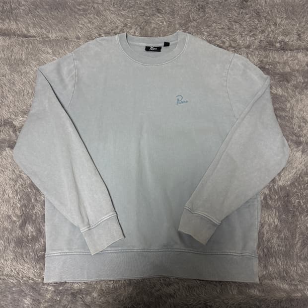 [XL] 파라 시그니처 로고 크루 더스티 블루