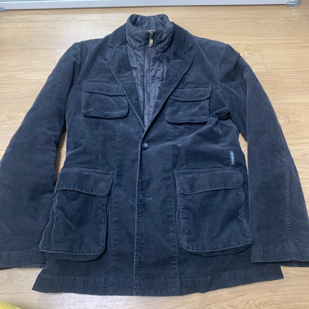 95)알마니 진스 코듀로이 자켓+탈부착 퀼팅 내피