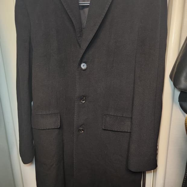 솔리드옴므 모+캐시미어 롱코트 블랙 50사이즈(L정도)(실측게시글참고)