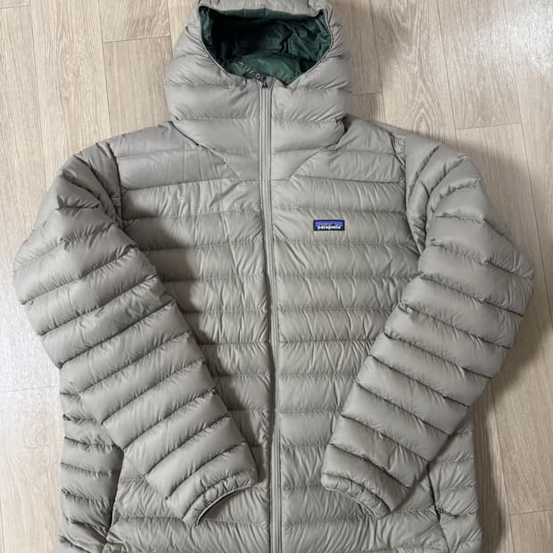 2XL 파타고니아 다운스웨터 후디 경량 패딩 씨버드 그레이