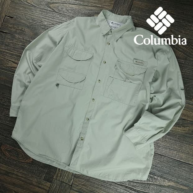 [컬럼비아] 빈티지 오버핏 아웟도어 셔츠 베이지 M19557