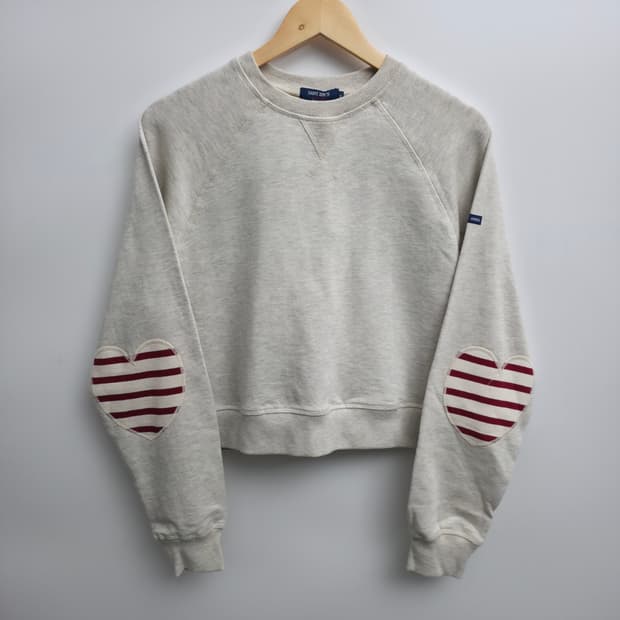 [M] 세인트제임스 하트 엘보패치 패치 맨투맨