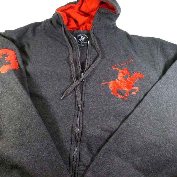 베버리 힐스 폴로 클럽 빅 로고 후드 집업